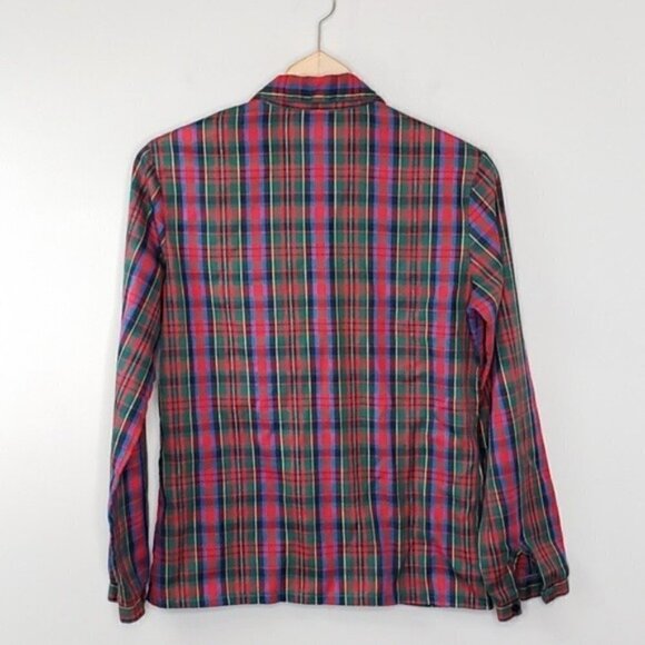 Vintage ID by Ship ‘n Shore | Red Green Plaid Shirt - Picture 4 of 5